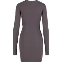 Urban Classics Tb7784 Long Sleeve Short Dress Gris S Femme