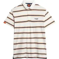 Superdry Lightweight Stripe Short Sleeve Polo Blanc S Homme