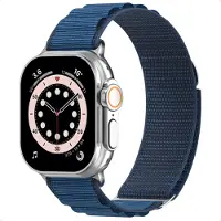 Accezz Bracelet en nylon Alpine Apple Watch | 44/45/46/49 mm - Dark Blue