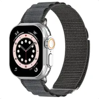 Accezz Bracelet en nylon Alpine pour Apple Watch | 44/45/46/49 mm - Dark Grey