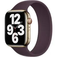 Apple Bracelet Boucle unique en Silicone Watch | 44/45/46/49 mm - Taille 6 - Dark Cherry
