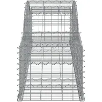 vidaXL Gabions 15 pcs voûtés 300x50x40/60 cm fer galvanisé