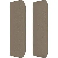 vidaXL Tête de lit LED Taupe 93x16x78/88 cm Tissu