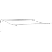 vidaXL Cadre d'auvent blanc 350 x 250 cm en aluminium