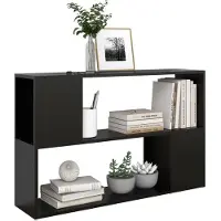 vidaXL Bibliothèque Noir 100x24x63 cm Bois d'ingénierie