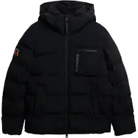 Superdry pour homme. MS110188A Ski Sports Washed Jacket noir (L), Casuel, Polyester, Neige