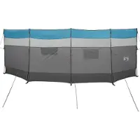 vidaXL Brise-vent de camping bleu 510x153 cm imperméable