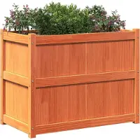vidaXL Jardinière cire marron 90x50x70 cm bois de pin massif