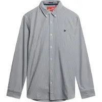 Superdry Chemise anthracite / blanc
