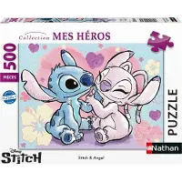 Nathan Puzzle 500 pièces Stitch & Angel Disney