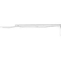 vidaXL Cadre de store avec bandes lumineuses LED Blanc 400 x 350 cm Aluminium