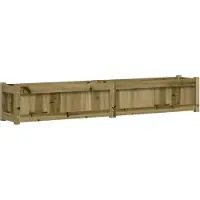 vidaXL Jardinière 180x31x31 cm bois de pin imprégné