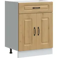vidaXL Élément bas de cuisine Kalmar Chêne Artisan Matériau dérivé du bois