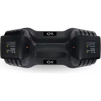 Ksix Adjustable Dumbbell Argenté 11 kg