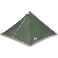 vidaXL Tipi tente familiale 7 personnes vert imperméable
