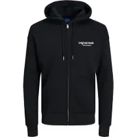 Jack & Jones Veste de survêtement 'JORVesterbro' noir / blanc