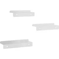 vidaXL Étagères murales 3 pcs argenté acier inoxydable
