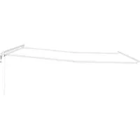 vidaXL Cadre d'auvent blanc 500 x 350 cm en aluminium