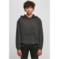 Build Your Brand Acid Washed Oversize Hoodie Gris 4XL Femme