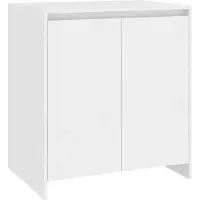 vidaXL Sideboard 3 pcs. blanc bois composite