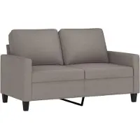 vidaXL Ensemble de canapés 3 pièces avec coussins Tissu Taupe