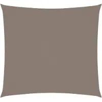 vidaXL Voile de parasol tissu oxford carré 7x7 m taupe