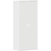 vidaXL Cabinet à chaussures Blanc 80 x 39 x 180 cm Bois d'ingénierie