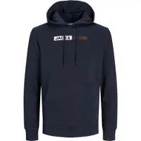 Jack & jones Plus Sweat-shirt 'JJECorp' marine / rouge / blanc