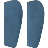 vidaXL Tête de lit avec oreilles bleu foncé 83x23x78/88 cm velours