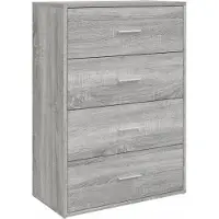 vidaXL Sideboard Gris Sonoma 60x31x84 cm Bois composite