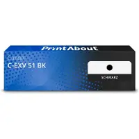 PrintAbout Toner compatible pour Canon C-EXV 51 BK - Noir