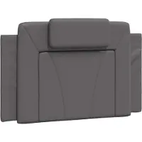 vidaXL Coussin de tête de lit "Viana" Gris 100 cm Similicuir