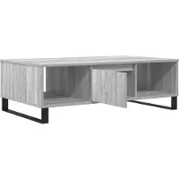vidaXL Table basse Gris Sonoma 104x60x35 cm Bois composite