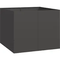 vidaXL Jardinière noir 100x100x80 cm acier