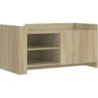 vidaXL Table basse en chêne Sonoma 100x50x50 cm Bois composite