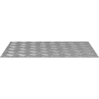 vidaXL Escalier Escalier à angle droit 4 pcs Argent 70 x 50 cm Aluminium