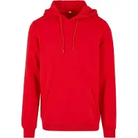 Build Your Brand Heavy Hoodie Rouge S Homme