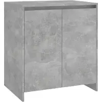 vidaXL Sideboard 3 pcs. gris béton bois composite