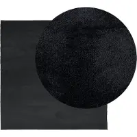 vidaXL Tapis OVIEDO à poils courts noir 240x240 cm
