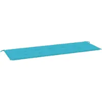 vidaXL Coussin de banc de jardin Turquoise 180 x 50 x 4 cm