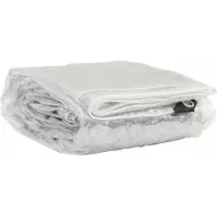 vidaXL Bâche transparente avec œillets 3x8 m PVC