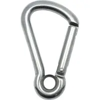 Kong Italy Harness Kl With Eyelet Snap Hook Argenté 120 mm