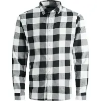 Jack & Jones Chemise 'Gingham' noir / blanc