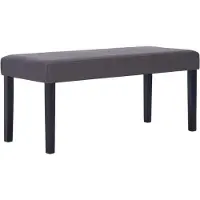 vidaXL 281309 Bench 106 cm Grey Faux Leather