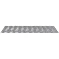 vidaXL Escalier Escalier à angle droit 4 pcs Argent 90 x 50 cm Aluminium