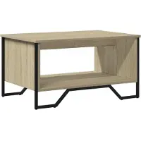 vidaXL Table basse chêne Sonoma 75x51x40 cm Bois composite