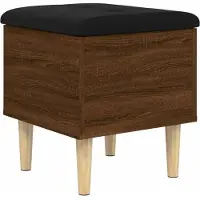 vidaXL Banc de rangement chêne marron 42x42x46 cm bois d'ingénierie