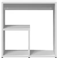 vidaXL Tables d'appoint 2 pcs blanc 50x30x50 cm bois d’ingénierie