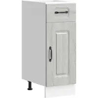 vidaXL Armoire basse de cuisine Kalmar Gris Sonoma Matériau dérivé du bois