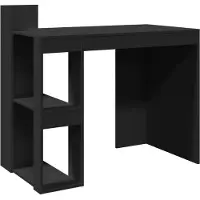 vidaXL Bureau noir 103,5x56,5x94 cm Bois composite